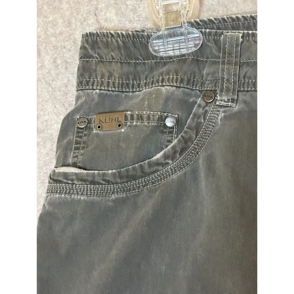 KUHL Revolvr Men’s 40x30 Olive Green Hiking Outdoor Pants Gorpcore